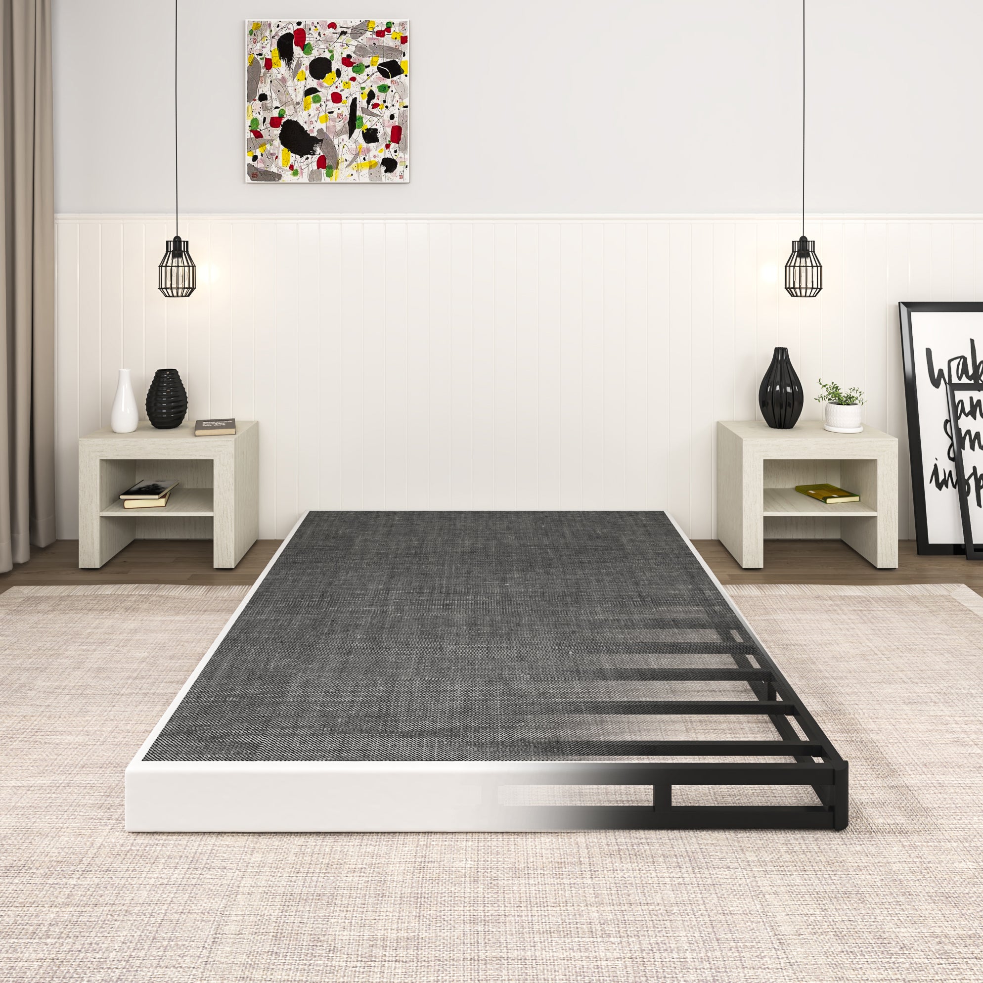 NULS 5" Metal Full Box Springs, Mattress Foundation, Heavy-Duty, Easy Assembly