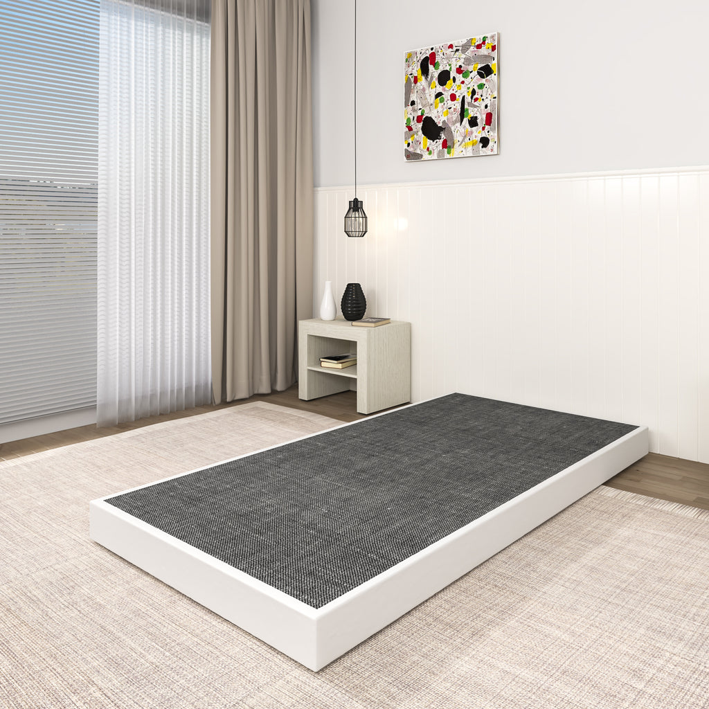 NULS Twin Box Springs 5 inch, Heavy Duty Metal Mattress Foundation with Cover, Easy Assembly